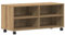 vidaXL Centro de Entretenimiento Moderno de Roble con Estantes Integrados y Ruedas para la Sala de Estar | Elegante Mueble para TV, Mesa Buffet de Madera