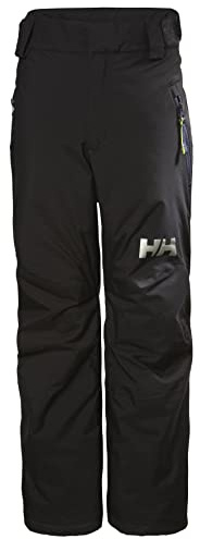 Helly Hansen Junior Legendary Pant - Waterproof Kids Snow Pants - Articulated Boys Ski Bottoms, Extendable Snow Gear for Kids - 991 Black - 12