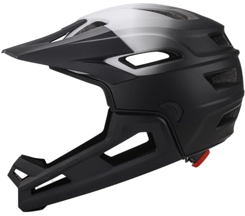 Mountainbike-Helm, abnehmbarer und verstellbarer Integralhelm mit insektensicherem Netz, atmungsaktives und stoßdämpfendes Fahrradzubehör für den Außenbereich, Integralhelm, Fahrradhelm für Erwac