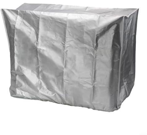 Yhenlovtt Small 1P, Outdoor Air Conditioner Cover, Sunscreen Rainproof Dustproof Polyester Cover for Air Conditioner Outdoor Unit, Silver