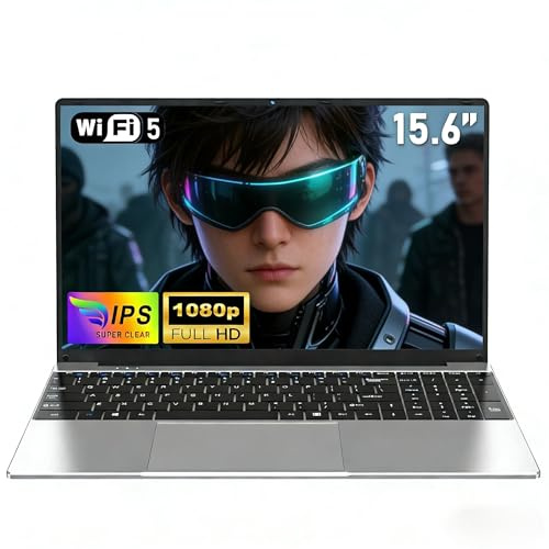 NAIKLULU 15.6 inch Cheap Laptop 16 GB RAM 512GB SSD, M3 6Y30 Processor Pc Student Laptop Computer 2026, FHD 1920 x 1080P, 5000 MAh/38.5Wh, TF Card, Webcam, Touchpad, Business/Student/Home