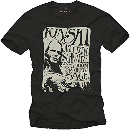 MAKAYA Cooles Fun T-Shirt mit Spruch - Klaus Kinski - Größe S-XXXXXL
