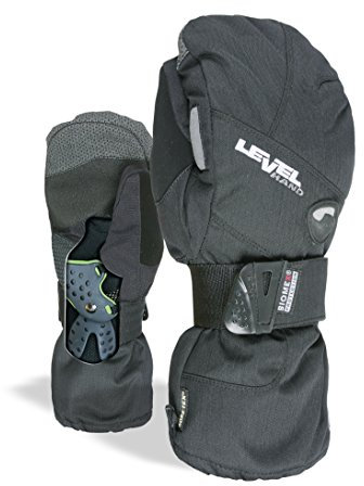 Level Half Pipe Gore-Tex - Snowboard Handschuhe, Thermohandschuhe Winter Herren mit Verstellbarem Riemen und Stulpe, Ski- und Winterhandschuhe Herren Wasserdicht, Atmungsaktiv für Snowboard - 1 Paar