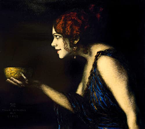 Kunstdruck/Poster: Franz von Stuck Tilla Durieux als Circe um 1912 13 - hochwertiger Druck, Bild, Kunstposter, 45x40 cm