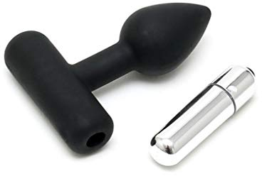 rimba Mini Analplug mit Vibration schwarz