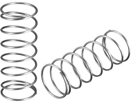 sourcing map Wire Diameter 0.05 , OD 0.79 , Free Length 2 Spring Steel Coil Extended Compressed Spring 10pcs