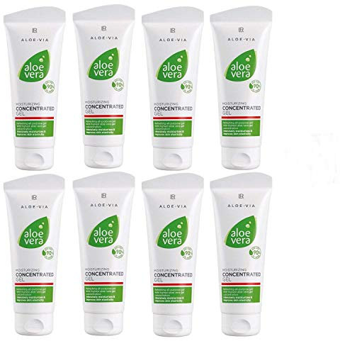 LR ALOE VIA Aloe Vera Gelkonzentrat Konzentrat Feuchtigkeitsgel (8x 100 ml) + Gratis Tic Tac
