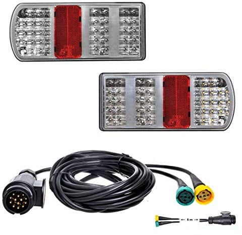 LED Rückleuchten Set Anhänger inkl. Kabelsatz 5m mit 13-polig Stecker