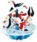 Santoro Pirouette, Weihnachten 3D Pop Up Grußkarte – Eislaufen, Pinguine – für Kinder, Familie, Weihnachten