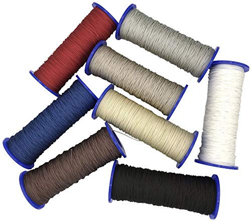 ps FASTFIX Schnur für Plissees 0,8 mm - 8 Farben - Plisseeschnur - Spannschnur für Plissee (50 m Rolle, weiß)