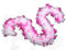 Fukang Feather Türkei Chandelle Federboa, 183 cm, 60 g, Weiß mit pinken Spitzen, Large