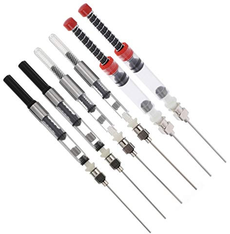 TOYANDONA Universal Konverter Pen 6Pcs Brunnen Stift Frühling Füllstoff Tinte Hilfs Absorbor Tinte Füllstoff mit Nadelspitze für Ink Converter Patronen Ersatzteile Füllfederhalter