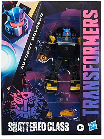 Hasbro Transformers Shattered Glass Deluxe Class Autobot Goldbug 10,2 cm Exclusive, 4 inches tall, F2704, Schwarz