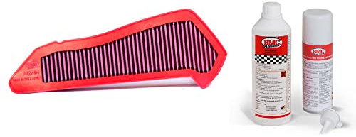 BMC - Filtro dell'aria sportivo + detergente compatibile con Yamaha X-Max 300 SH08 anno di costruzione 2017