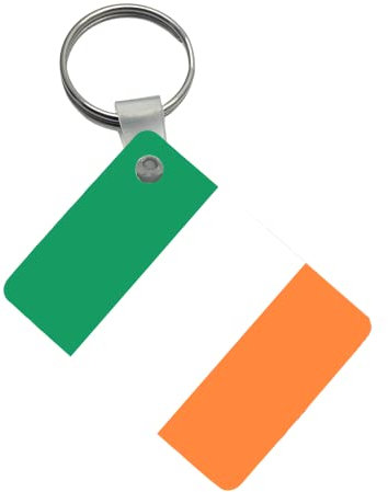 Country Flag ID Tags (Schlüsselanhänger), doppelseitiger Druck, Weltmeisterschaft, Irland, One size