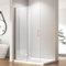 Walk in Duschwand 120 x 195 cm Falttür Duschabtrennung, Walk-in Faltbar Glas Duschtür Dusche 6mm ESG Sicherheitsglas Easy Clean beschichtung, Faltbare Duschwand Tür Drehfalttür Höhe 195cm