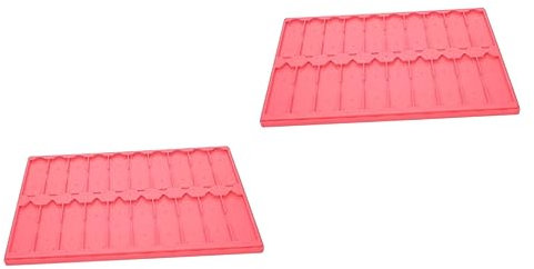SOLUSTRE 2st Objektträger-speicher Platte Objektträger Aus Glas Objektträger Aus Kunststoff Aufbewahrung Von Objektträgern Glas-halter Glastablett Glasständer Plastik Mikroskop Die