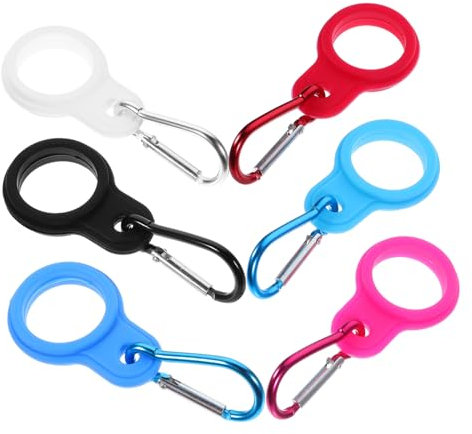 WHAMVOX 6pcs Kettle Buckle Carabiner Water Bottle Holder Clip Water Bottle Buckle Water Jug Stand Drink Buckles Outdoor Drinkware Portable Sports Water Bottles Carrier Jugs