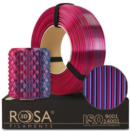 ROSA3D Magic PLA Silk Filament 1.75 mm für 3D Drucker, Mitternachtsstadt Refill 1 kg