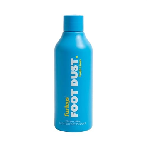Furleys Foot Dust | Natural Foot & Shoe Deodorising Powder | Absorbs Moisture, All Day Freshness, Helps absorb sweat & fight odour in trainers, boots, gym shoes & everyday footwear.