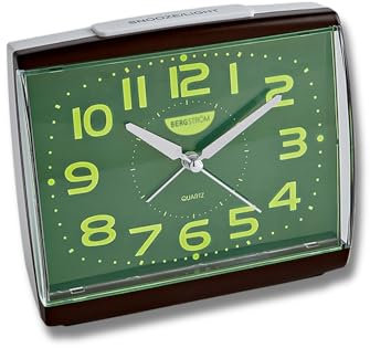 3 PAGEN® Wecker Analog mit großen Leuchtziffern, Tischuhr ohne störendes Ticken, Ideal für Senioren mit kräftig leuchtenden Ziffern, Seniorenwecker mit Nachlicht, Lauter Alarm & batteriebetrieben