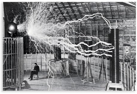 GIEIG Nikola Tesla Lab Elektrizität, Vintage-Fotos, Poster, Schlafzimmer, Leinwand, Dekoration, Sportlandschaft, Büro, Zimmer, Dekoration, Geschenk, ungerahmt, 30 x 45 cm