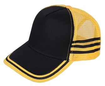 Tittaty Anime Baseballkappe Dustin Cosplay Kostüm Zubehör Unisex Leinwand Kappe Snapback Cap Ice Cream Hat Doktorhut Halloween Karneval Party (Gelb, M)