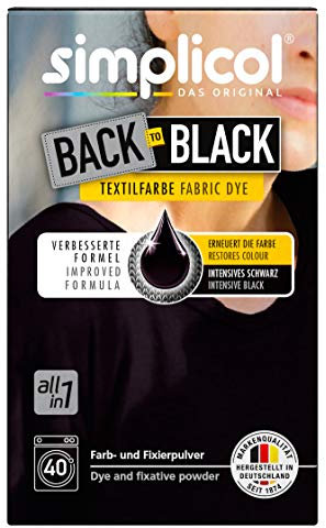 Simplicol Detergente para renovación de color negro, 750 g