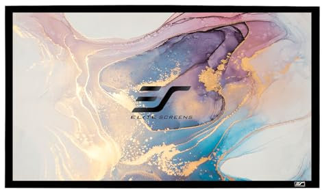 Elite Screens ER100WH1 SableFrame Series 254 cm (100 Zoll) Leinwand für Projektor weiß