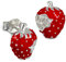 Teenie-Weenie Ohrstecker rote Ohrringe Sterlingsilber Erdbeere Kinder D1SDO8115R