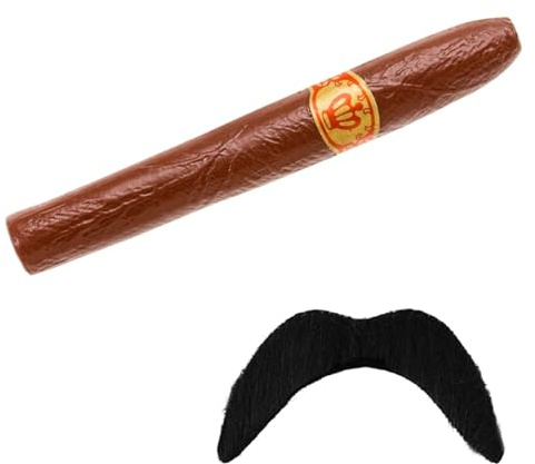 Widmann GÉANT FAUX CIGARE AND MEXICAIN MOUSTACHE FAR WEST ACCESSOIRE DÉGUISEMENT