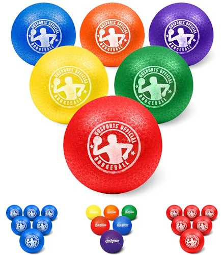 GoSports Inflatable Dodgeball - No Sting Balls - Includes Ball Pump & Mesh Bag