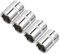 Sourcingmap 4 Pcs 1/4-Inch Drive 12mm 6-Point Shallow Socket, Metric, Cr-V