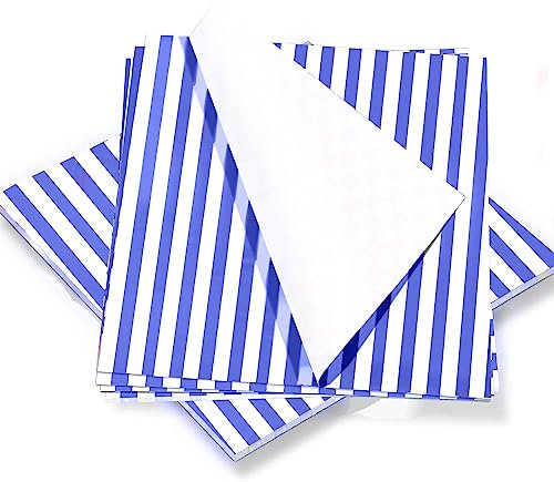 MAGESTIC Blue Burger Wrap Grease Proof - 1000 Sheets for Perfect Burger Presentation Wrapping Paper Multi-Purpose As Cake Tin Liners