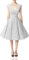 Bbonlinedress Robe Femme de Soirée Cocktail Vintage Femme Chic Courte pour Mariage Invité Gala Fête Témoin Anniversaire Col Carré White Small Black Dot XL
