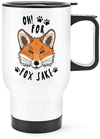 Oh for Fox Sake Travel Mug Cup with Handle