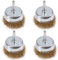 4X Heavy Duty 3 Wire Cup Brushes - Paint/Rust Removal Wheel Drill Bits