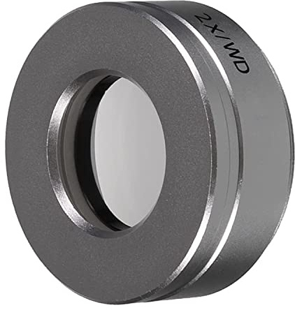 Bresser ETD 201 Zusatzobjektiv 2x für 16 bis 100 fache Vergrößerung | Für detailreiche Mikroskopbilder über 50 fach, 43,5 mm Arbeitsabstand, erhöhte Tiefenschärfe, einfache Schraubmontage