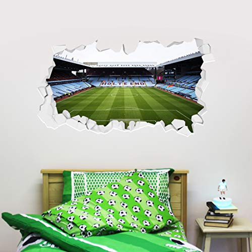 Aston Villa Football Club Stadium Broken Wall Sticker (180cm Width x 90cm Height)