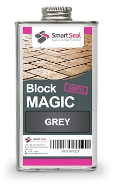 Smartseal ‘Block Magic' – A Re-Colouring Block Paving Sealer. Superior to a Concrete Paint - Transform Old Block Paved Drives or Patios - Easy to Apply 150 ml Sample (Grey)