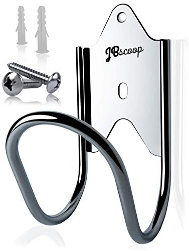 JBscoop Edelstahl Schlauchhalter Klein, Wandhalterung Wasserschlauchaufhänger, Ideal für Wasser, Luft, Hydraulikschlauch, Seile, Verlängerungsschnüre, robust & rostfrei