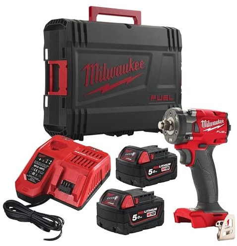 Milwaukee M18 FIW2F38-502X Fuel™ Clé à choc à anneau de friction 18 V 2 x 5,0 Ah Li-ion