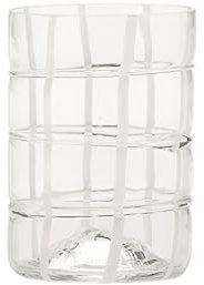 Zafferano Twiddle - Set di 6 bicchieri, colore: Bianco