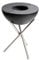 höfats - Bowl Bundle: Feuerschale mit Dreibein + 2 Planchas - Outdoor Feuerstelle und Plancha Grill, mit Grillrost nutzbar - kippbarer Feuerkorb für Garten - Stahl emailliert - schwarz, Ø 57 cm