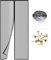 AMZERO Tenda zanzariera Magnetica, 150x190cm(59x75inch) Zanzariere a Rullo Adsorbimento Magnetico Chiudi Automaticamente per Casa Ufficio, Nero A