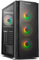 NOX Xtreme Products Hummer Horus - Semitorre E-ATX, M-ATX, Panel Lateral y Frontal de Cristal Templado, 4 Ventiladores ARGB 120 mm incluidos, Control RGB, Color Negro
