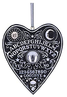 Nemesis Now Spirituosenbrett Planchette zum Aufhängen, 8,5 cm, Schwarz