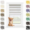 MARDOM Rollos für Fenster Ohne Bohren, Duo Rollo Tag und Nacht, Rollo Ohne Bohren, Doppelrollo Klemmfix Ohne Bohren, Fensterrollo Innen, Jalousien (Grau, 47.5x140 cm (Stoffbreite: 43.5)