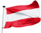 FLAGLY Premium Flagge Österreich 100x150cm - 115g/m² Stoffgewicht - gedruckt, robustes und witterungsbeständiges Glanzpolyester mit Ösen (100 x 150 cm, Österreich)