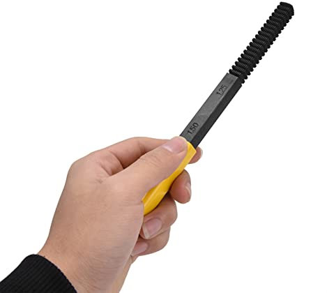 Jadeshay Lima Ravvivafiletti,0.75-3.0mm Lima Filettatura File per la Riparazione di Filettature Interne ed Esterne Difettose,Accessorio per Riparazione dello Strumento della Filettatura delle Viti